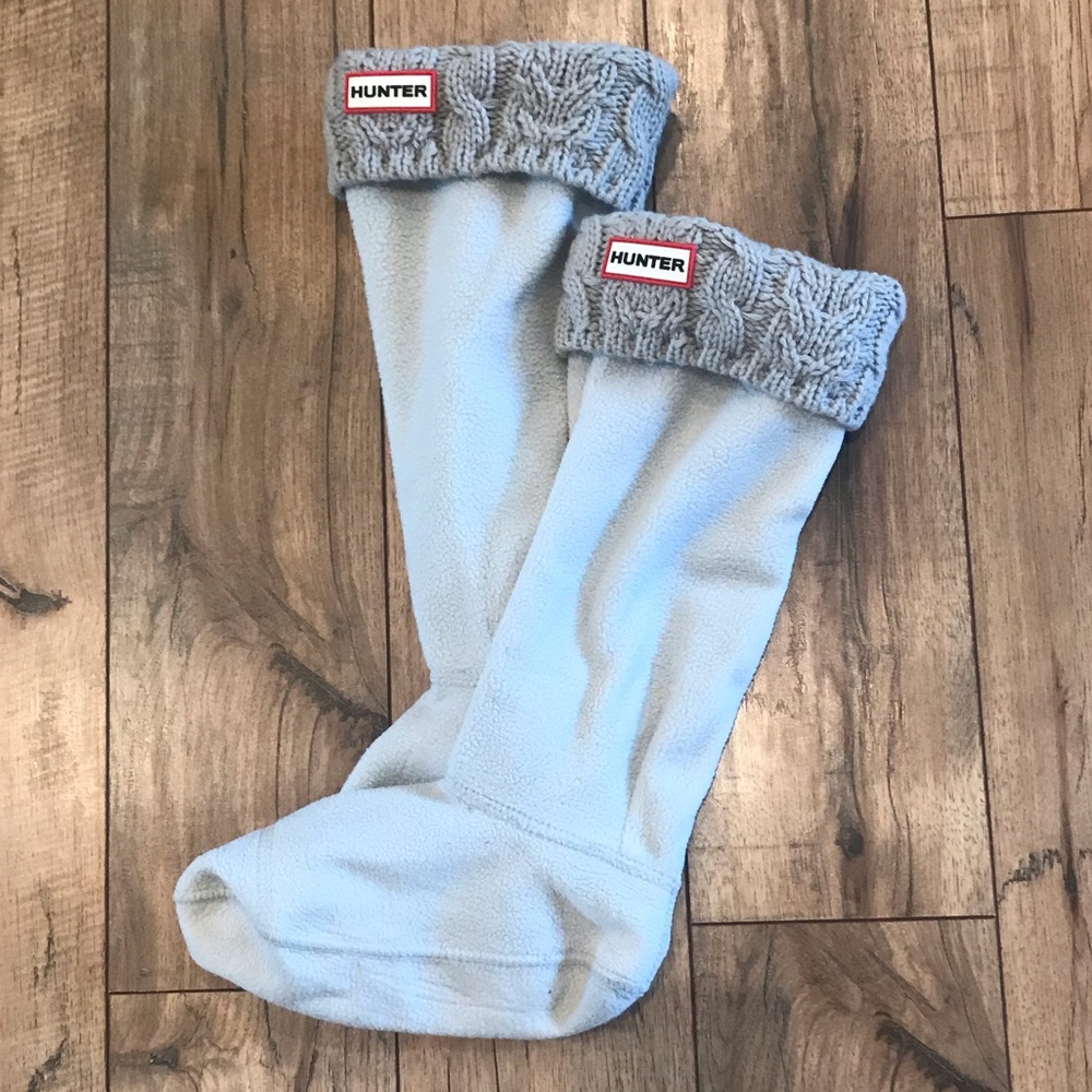 Hunter Original Cable Knitted Cuff Tall Boot Socks